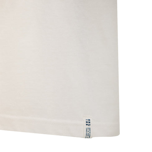Anglan Stack Logo Half Tee Ivory 6109100010 Degli Uberti